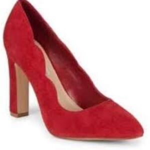 Saks fifth avenue red pump shoe size 10